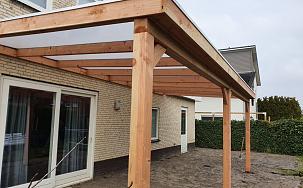 Houten overkapping Lelystad